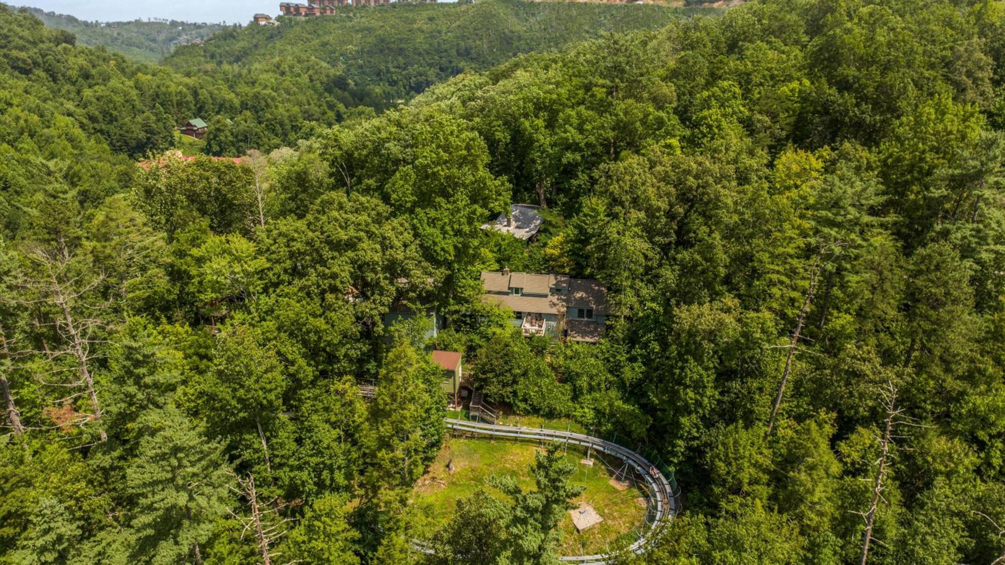 גטלינבורג Whiskey Ridge Lodge, A Restored 1940S Gem, 2 Mins From Downtown, Breathtaking City Views, Custom Game Room, And Spacious Elegance מראה חיצוני תמונה